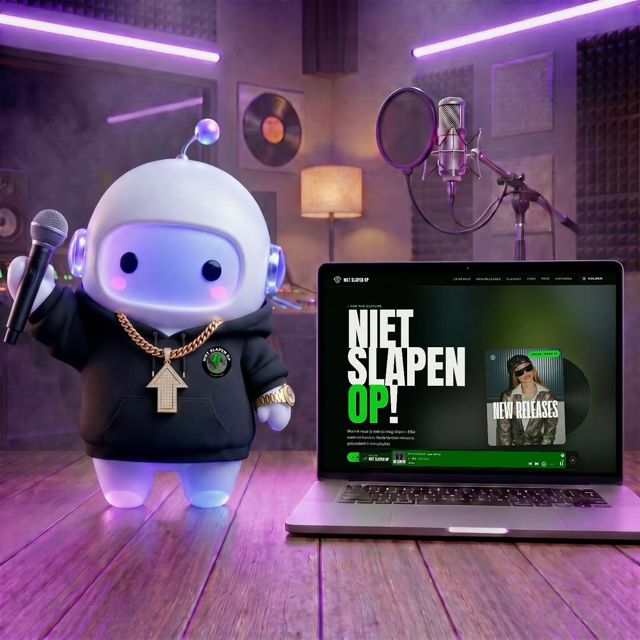 Laptop open, playlist aan, mic drop. De nieuwe site van @nietslapenop staat.